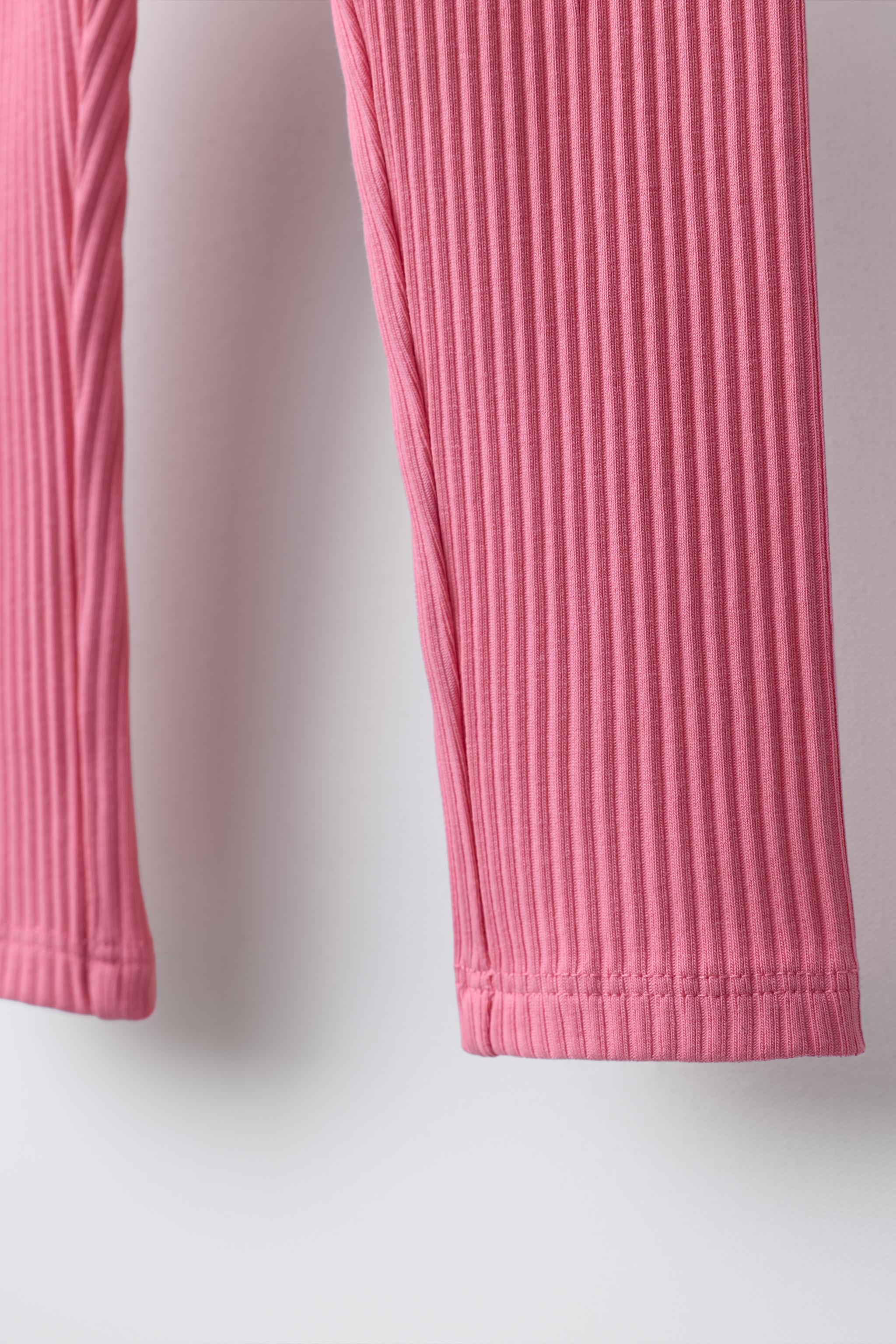 RIBBED DRAWSTRING LEGGINGS